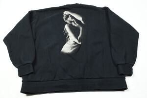 Taylor Swift The Tortured Poets Department Sweater Womens XL Black Fleece Crew